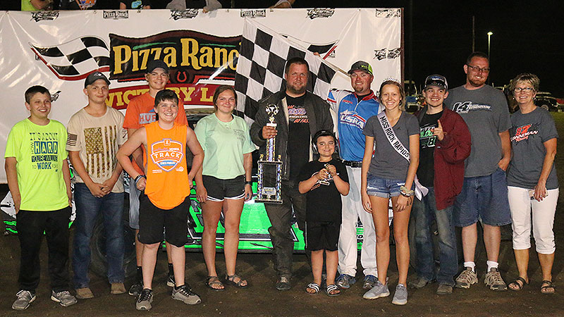 Chad Lonneman won the American Racer USRA Stock Car feature on Friday, June 14, at the Rapid Speedway in Rock Rapids, Iowa.