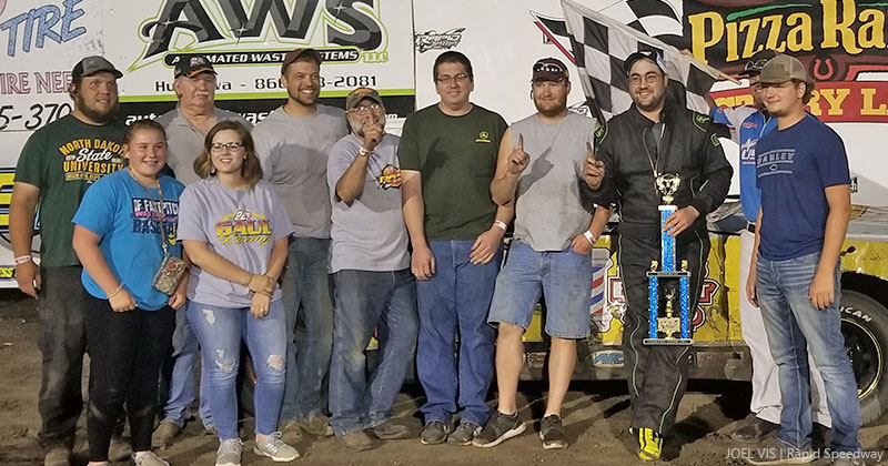 Eric Gaul won the Mensink Racing Products USRA Hobby Stock main event.