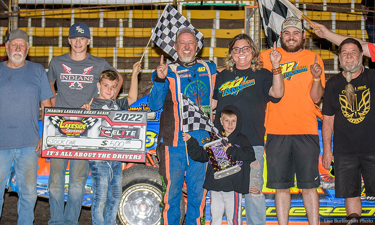 Kevin Anderson won the Medieval USRA Stock Car main event.