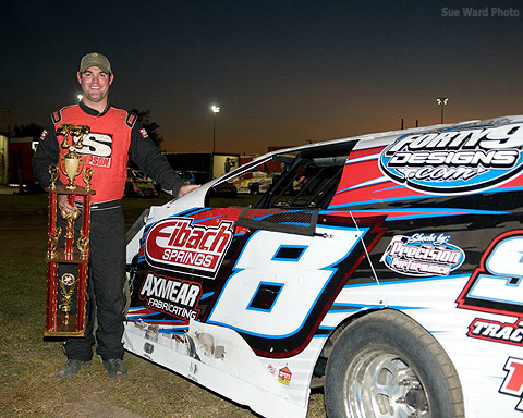 Looking to defend his title, Colt Mather picked up the USRA RHS Modified preliminary feature win Friday night at the 25th Annual Musco Lighting Fall Challenge at the Southern Iowa Speedway in Oskaloosa, Iowa.