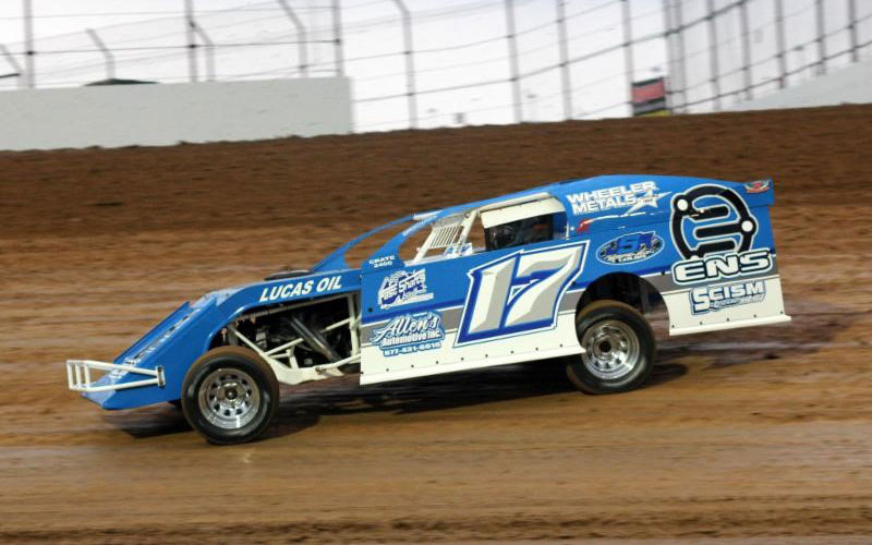 Mike Striegel had another standout season in 2016, finishing third in Lucas Oil Speedway's USRA Modified track points and winning two features on Show-Me 100 weekend. (Chris Bork photo)