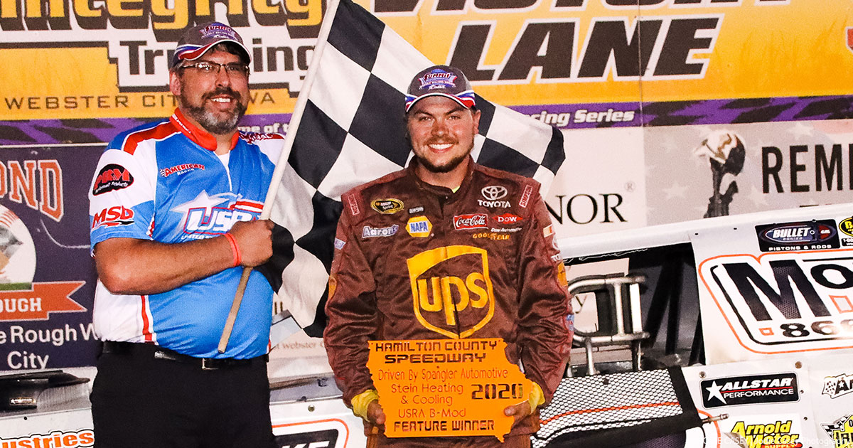 Levin Chipp won the USRA B-Mod main event.