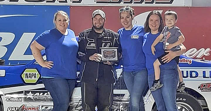 Mitch Hovden won the American Racer USRA Stock Car main event.