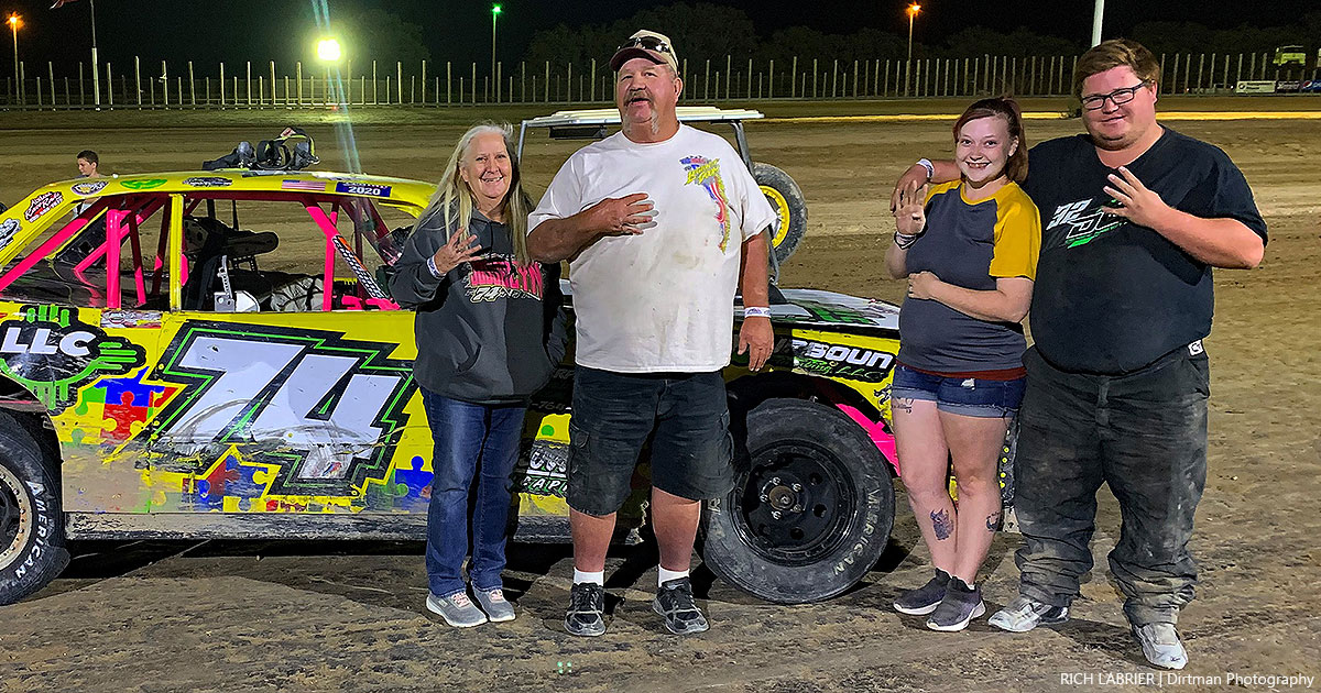 Jason Josselyn won the American Racer USRA Stock Car main event.