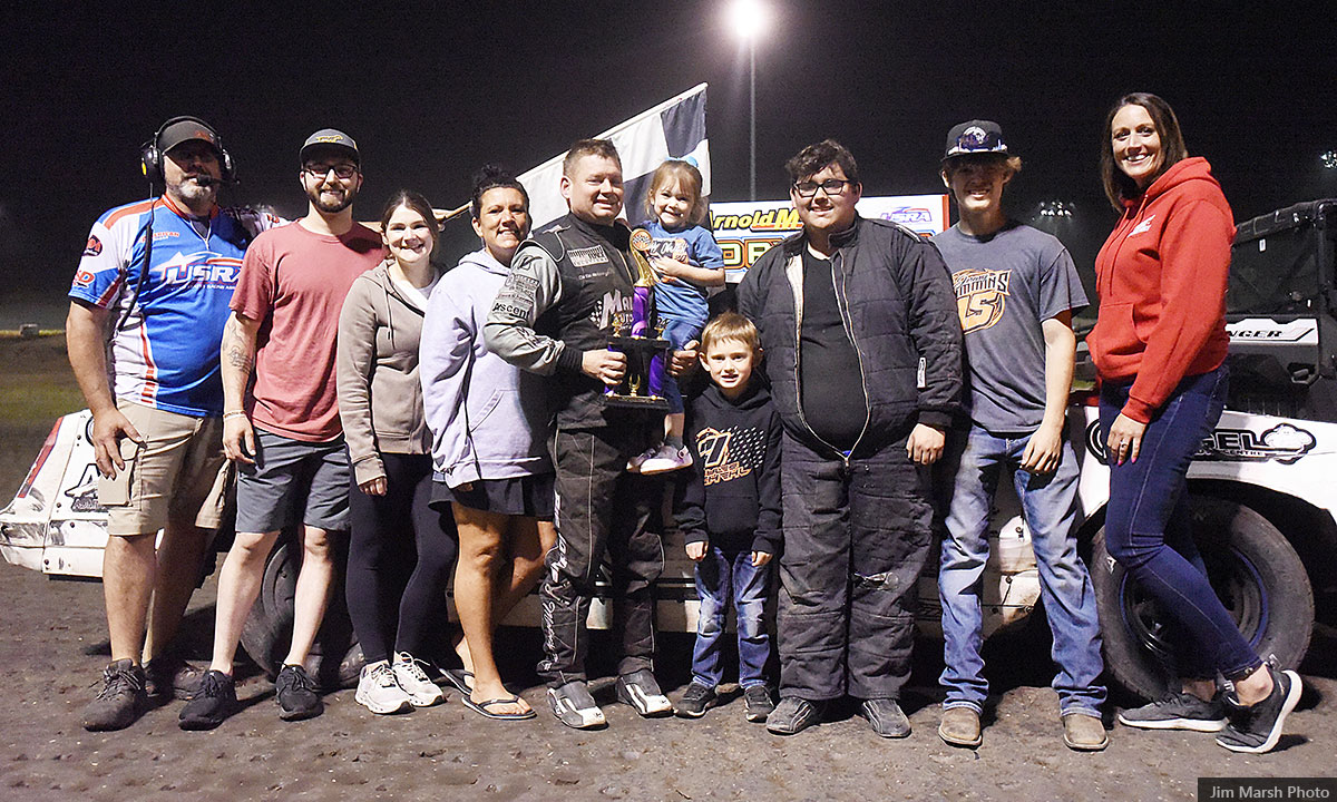 Tyler Crimmins won the USRA Tuner main event during the Summit USRA Weekly Racing Series at the Sports Park Raceway in Fort Dodge, Iowa, on Saturday, June 8, 2024.