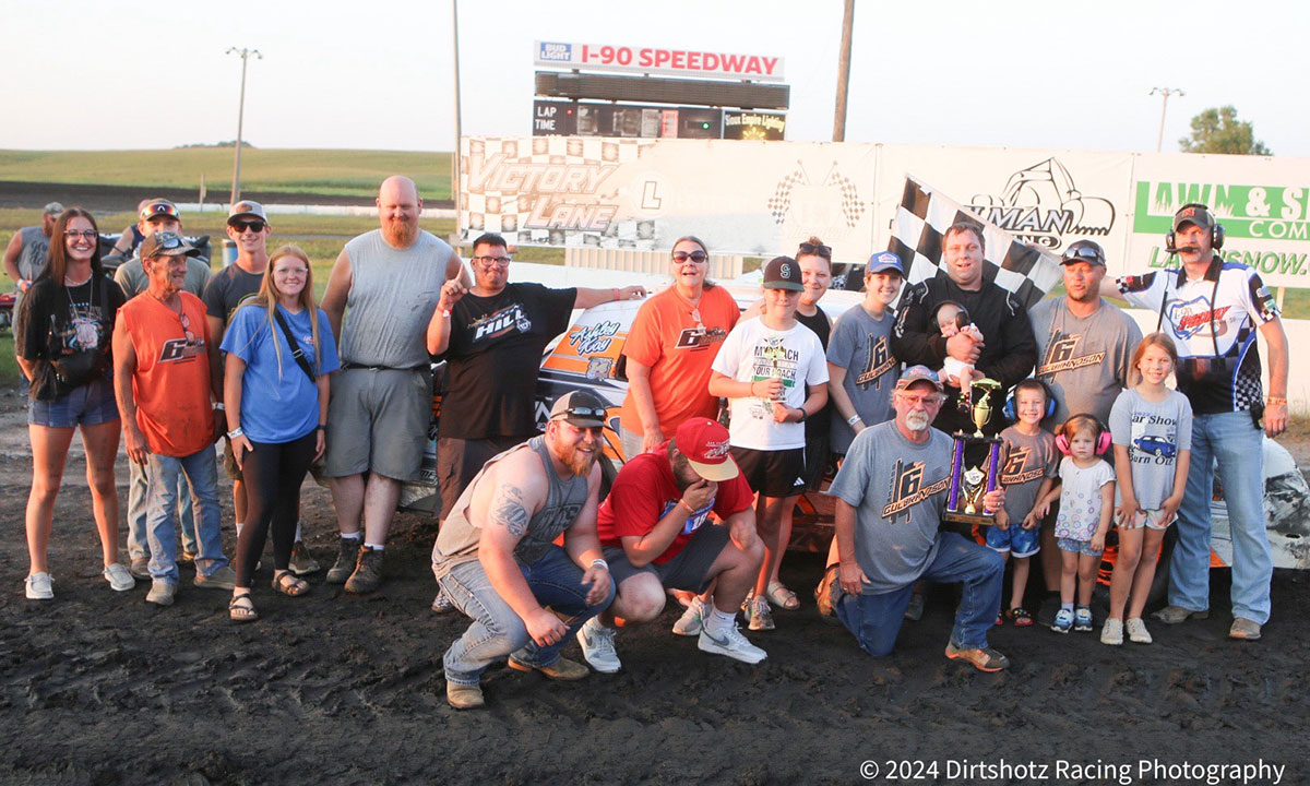 Dustin Gulbrandson won the USRA Hobby Stock main event.