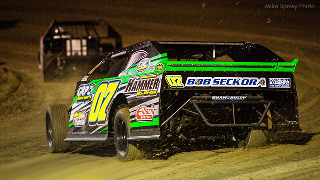 With five races in the books, Corey Crapser of Chippewa Falls, Wis., leads the points standings for the USRA B-Mods.