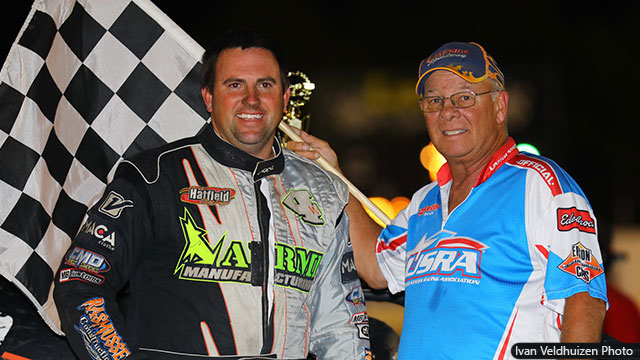 Tyler Wolff won the USRA Modified feature.